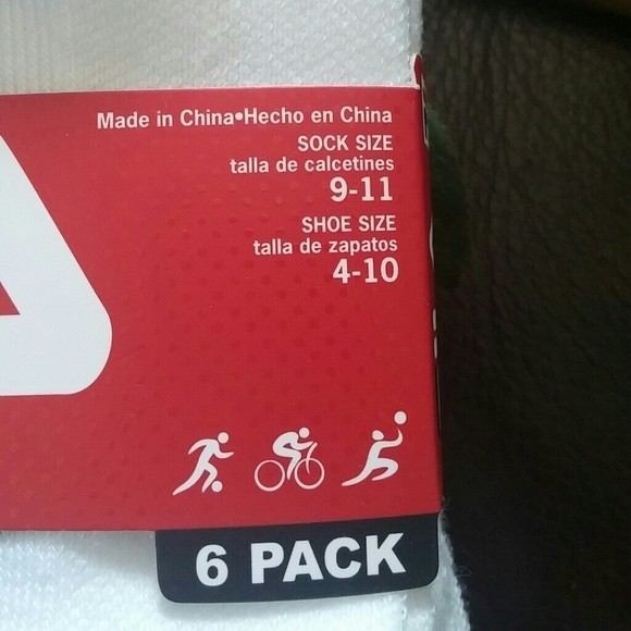 6 PACK FILA SOCKS LOW CUT NEW - Picture 3 of 3